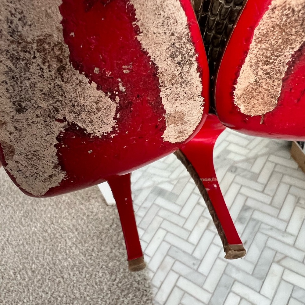 Christian Louboutin very prive 120 python pumps- size 36.5 - Picture 16 of 16